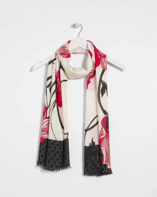 Chico's Accessories Vinstra Vine Oblong Scarf