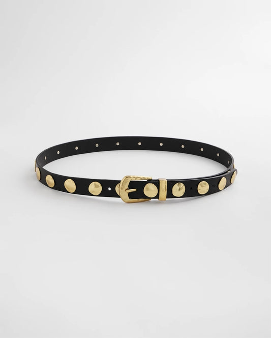 Chico's Accessories Studded Faux Leather Trouser Belt