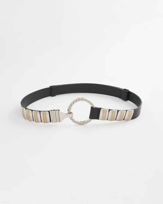 Chico's Accessories Mixed Metal Clasp Belt
