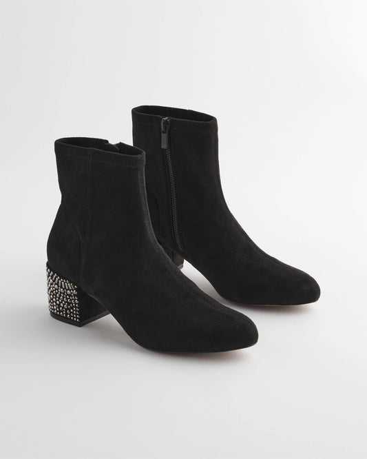 Chico's Accessories Embellished Destiny Art Deco Boot Heels