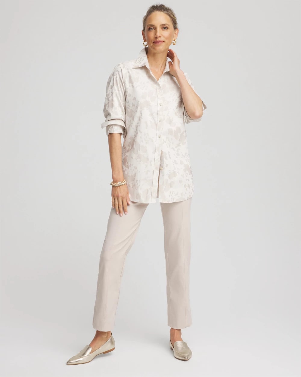 Chico's Petites Petite Bi-Stretch Straight Ankle Pants