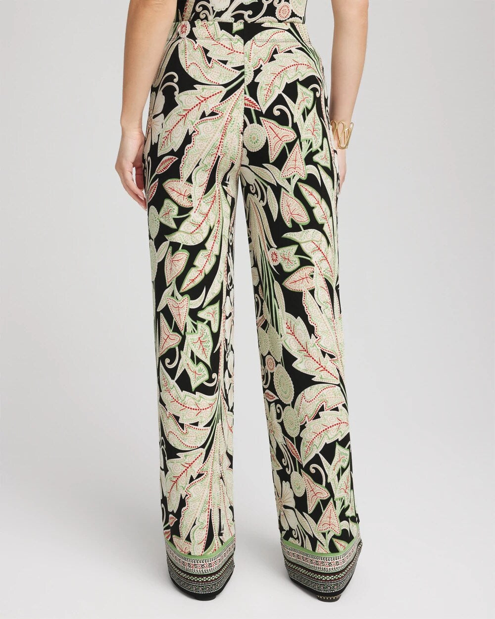 Chico's Petites Petite Travelers™ Island-Motif Palazzo Pants