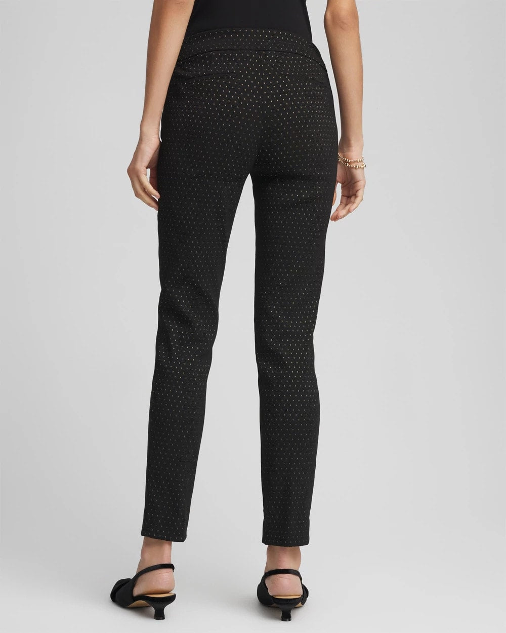 Chico's Petites Petite Jacquard Brigitte™ Slim Ankle Pants