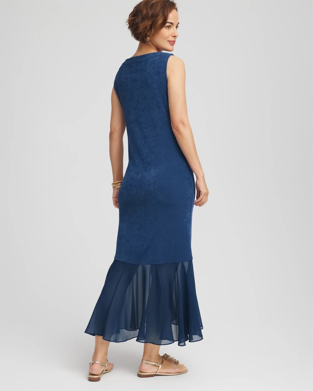 Chico's Petites Travelers™ Petite Chiffon Hem Dress