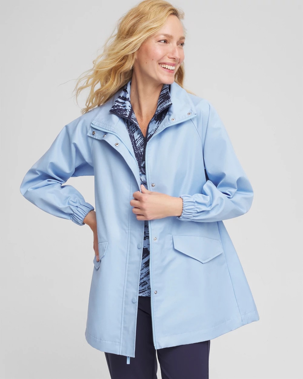 Chico's Collections Zenergy® Twill Rain Jacket