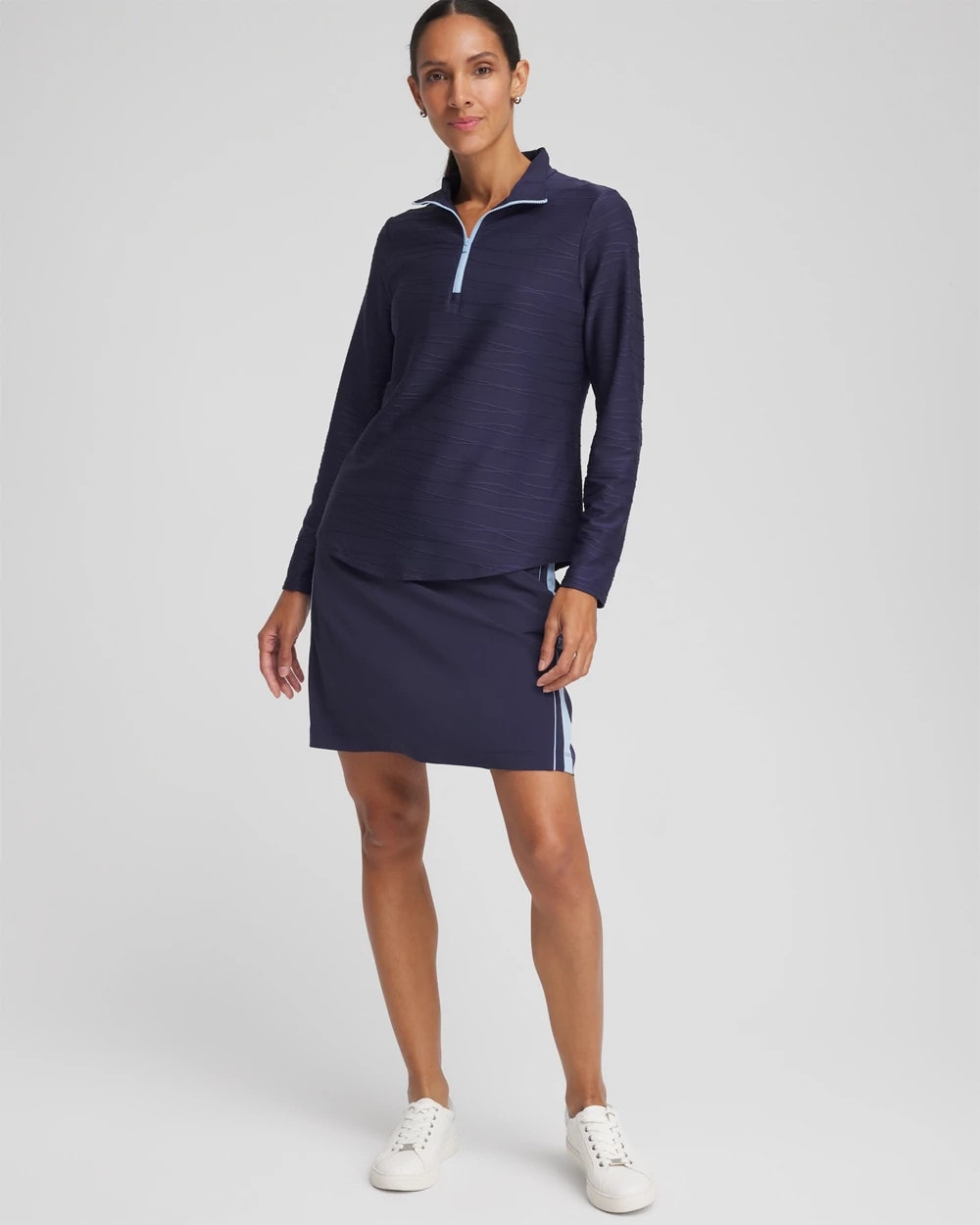 Chico's Collections Zenergy® UPF Wave Half Zip