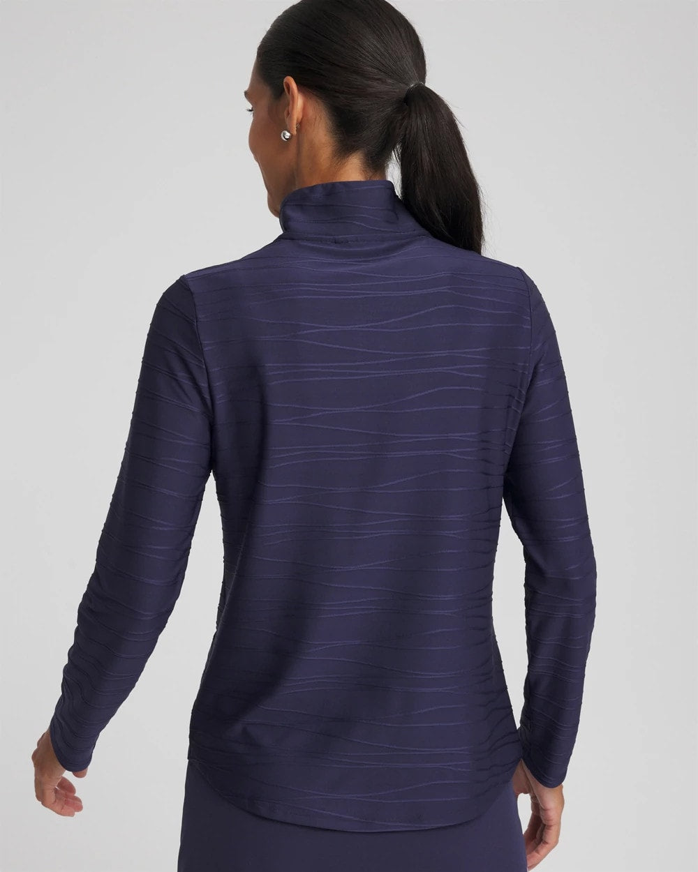 Chico's Collections Zenergy® UPF Wave Half Zip
