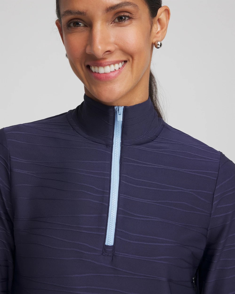 Chico's Collections Zenergy® UPF Wave Half Zip