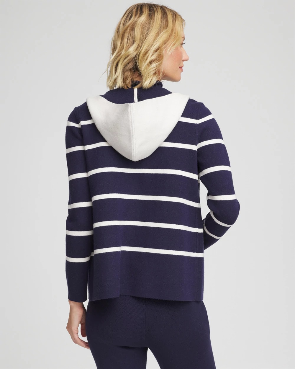 Chico's Collections Zenergy® Luxe Reversible Stripe Cardigan