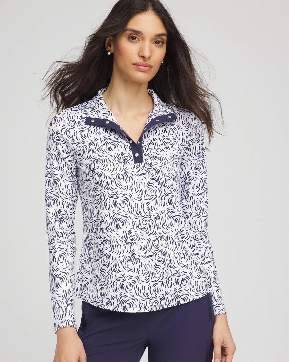 Chico's Collections Zenergy® UPF Palma Pullover
