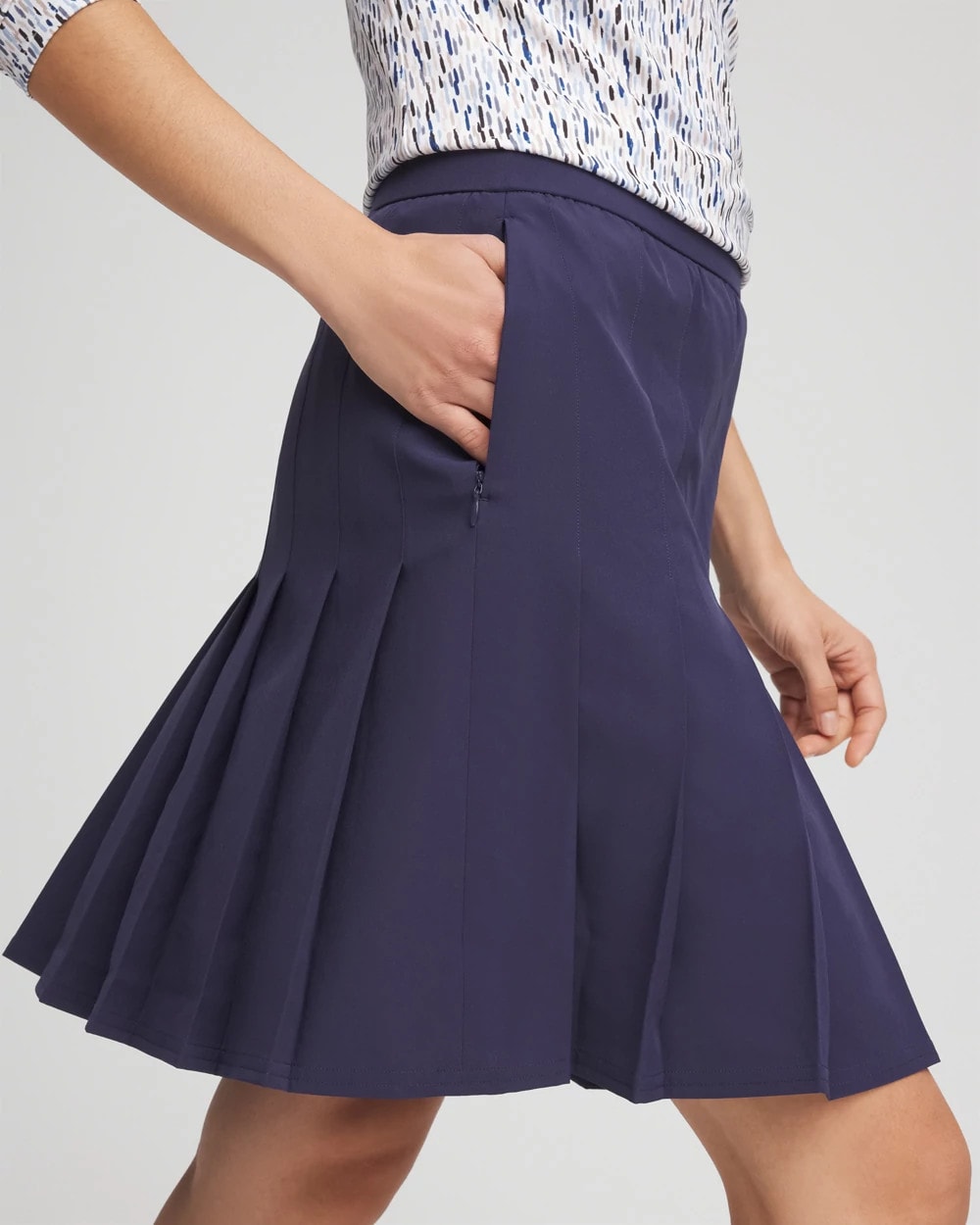 Chico's Collections Zenergy® UPF Pleated Skort