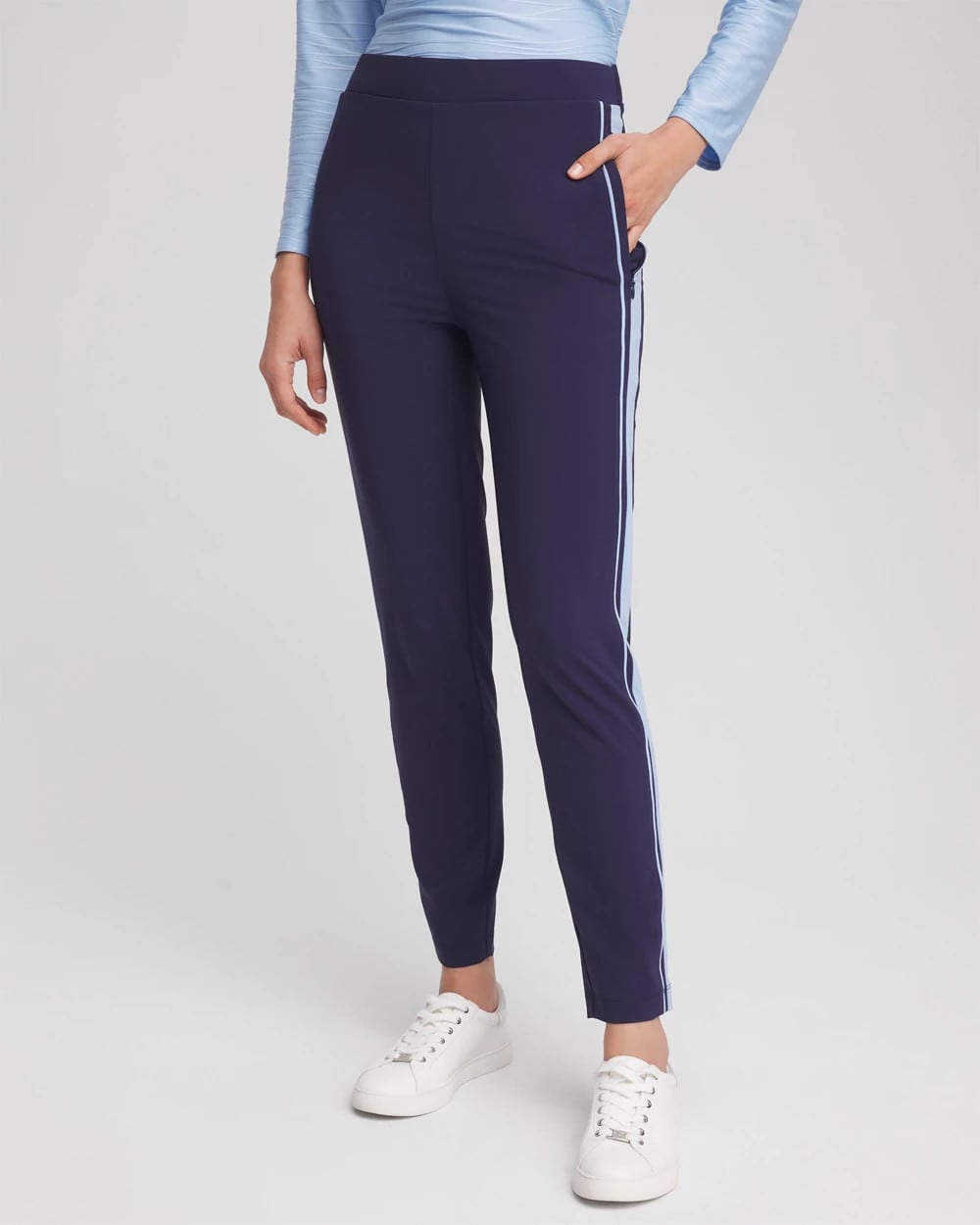 Chico's Collections Zenergy® UPF Piped Ankle Pants