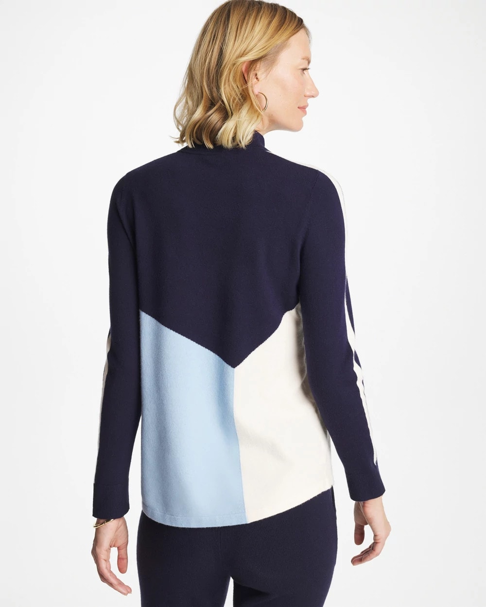 Chico's Collections Zenergy® Luxe Colorblock Half-Zip Pullover