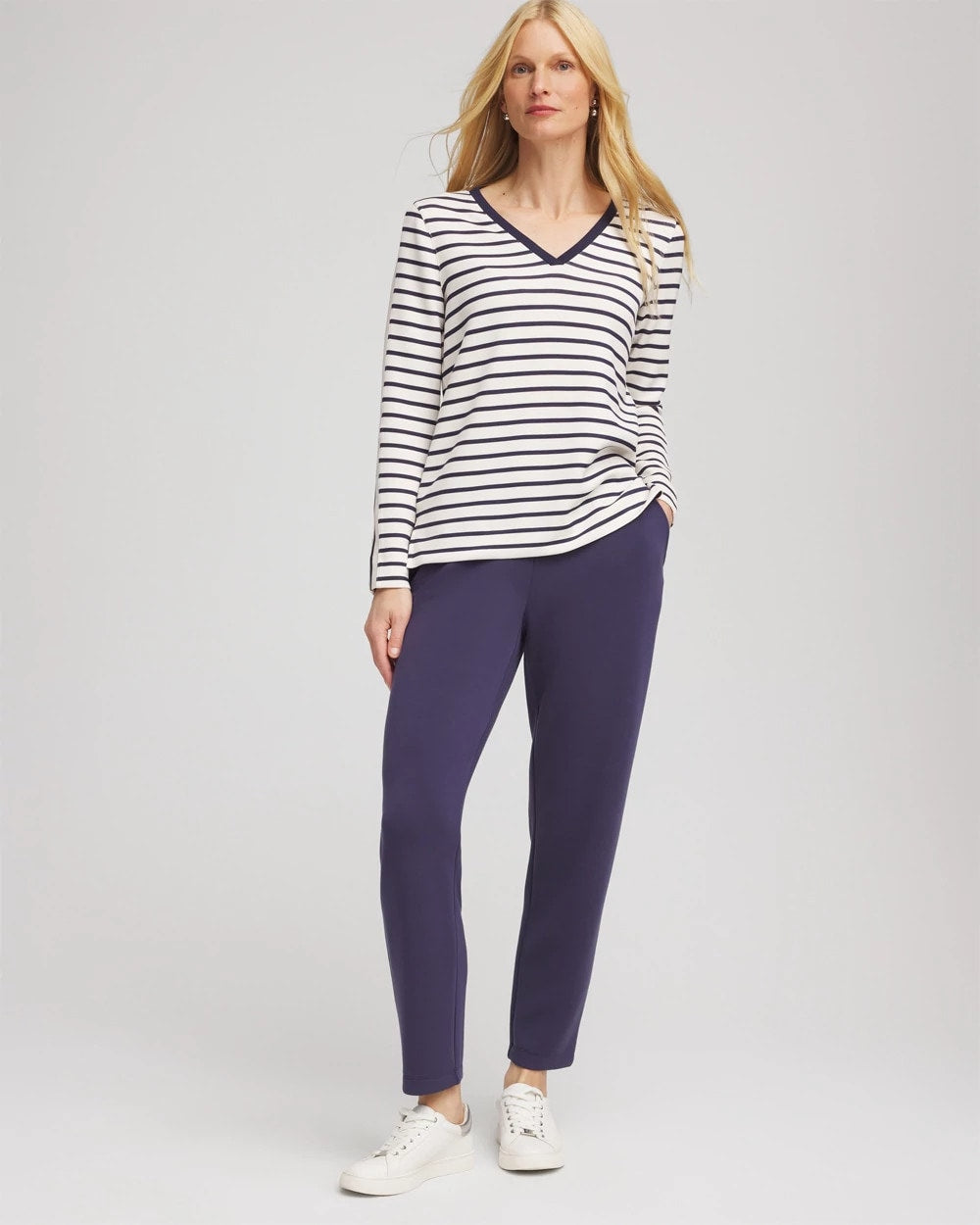 Chico's Collections Zenergy® Soft Striped Top
