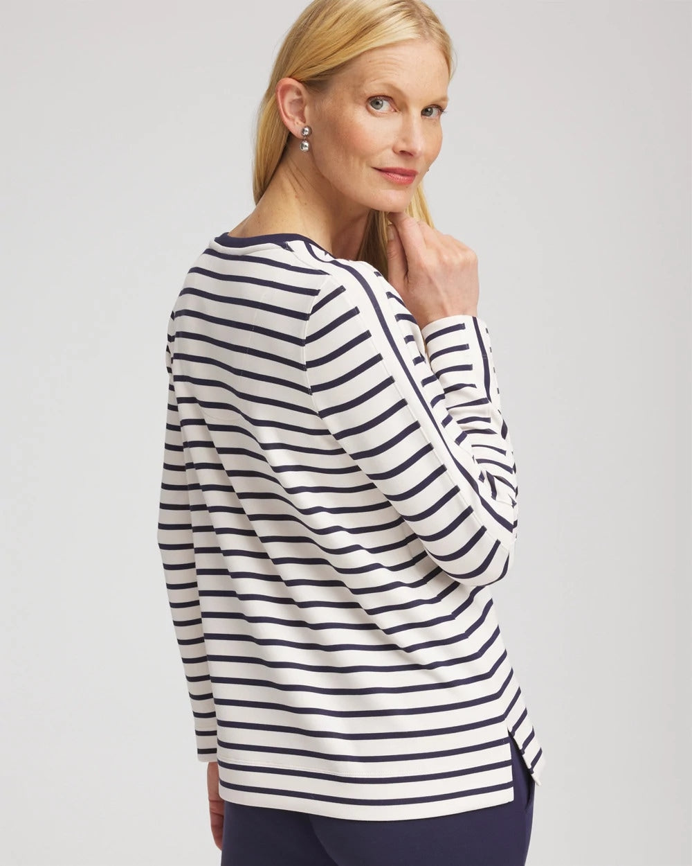 Chico's Collections Zenergy® Soft Striped Top