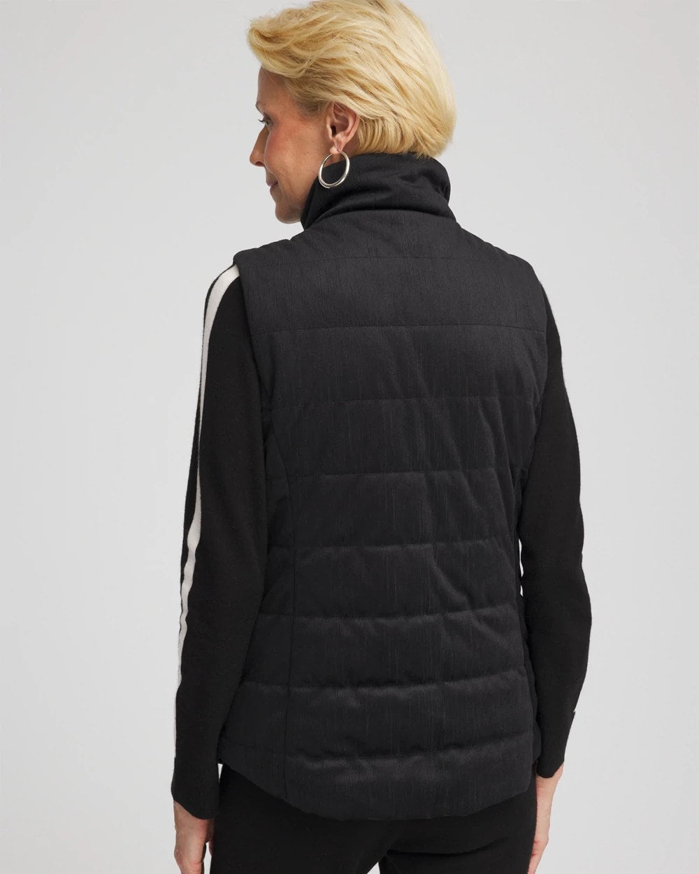 Chico's Collections Zenergy® Reversible Velvet Puffer Vest