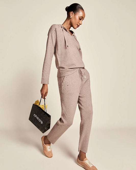 Chico's Collections Zenergy® Luxe Rhinestone Ankle Pants