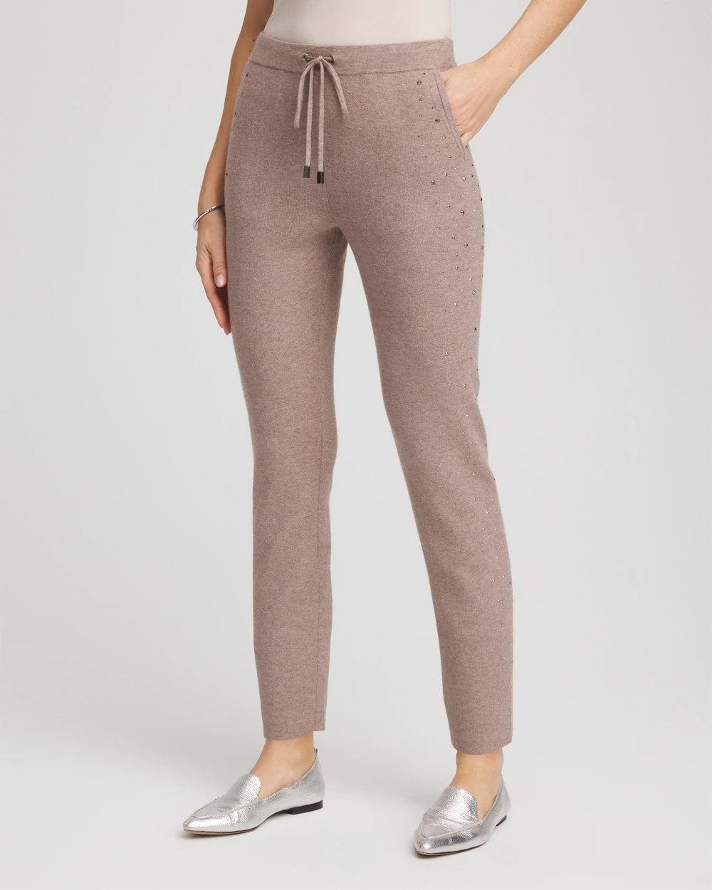 Chico's Collections Zenergy® Luxe Rhinestone Ankle Pants