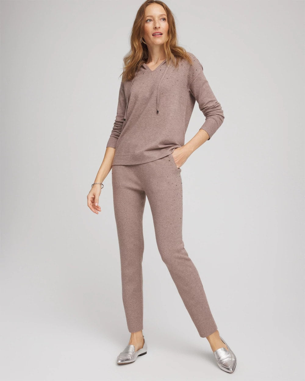 Chico's Collections Zenergy® Luxe Rhinestone Ankle Pants