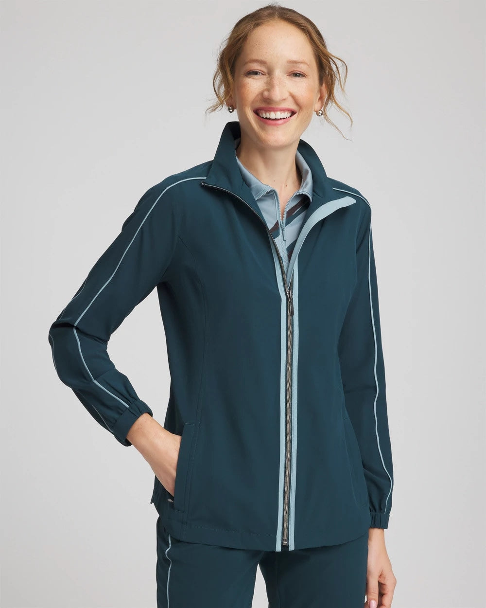 Chico's Collections Zenergy® UPF Contrast Jacket