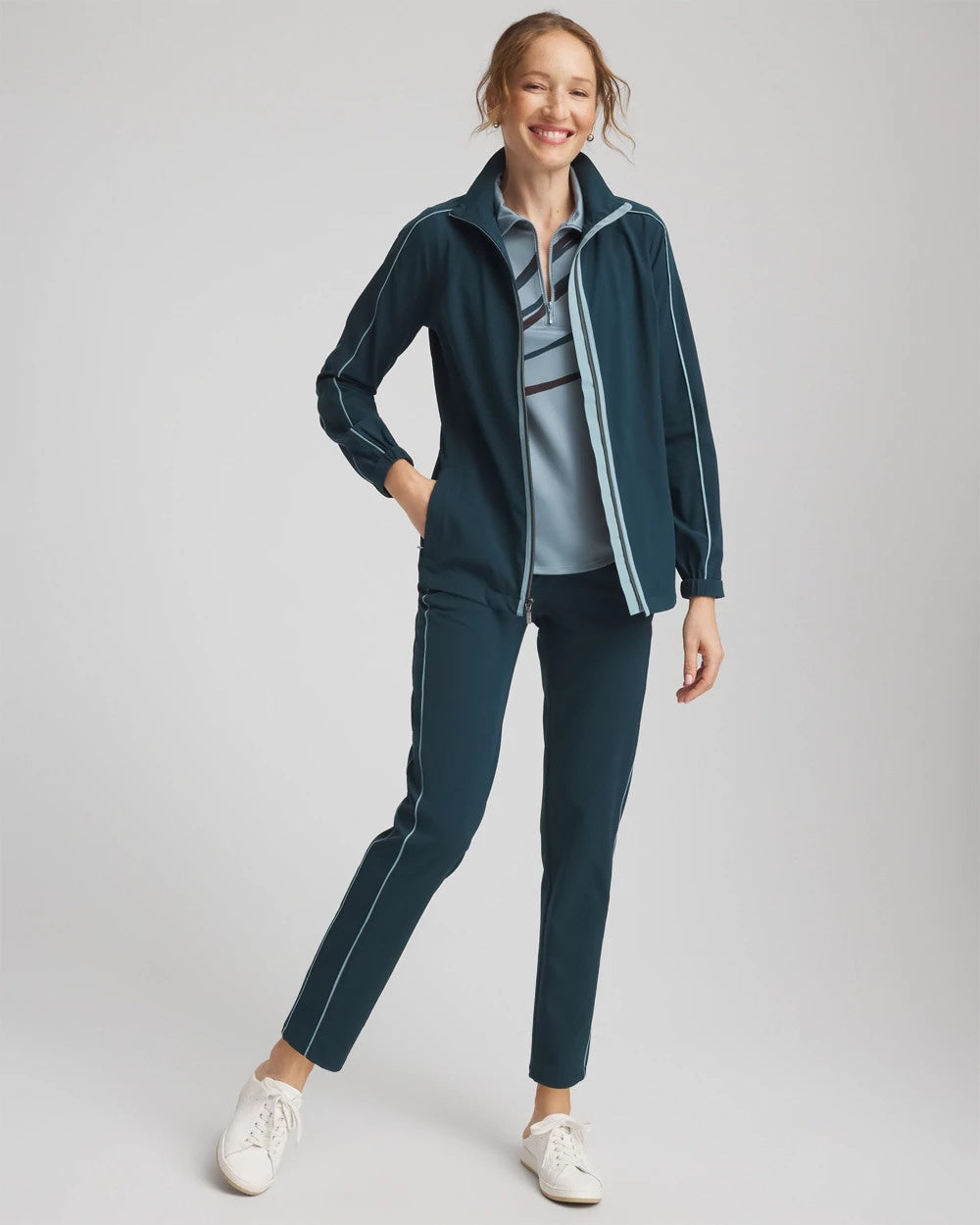 Chico's Collections Zenergy® UPF Contrast Jacket