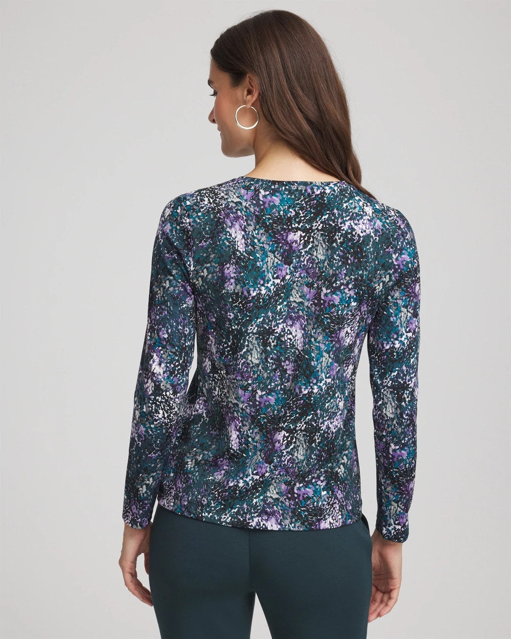 Chico's Collections Zenergy® Soft Brushed Scattered Top
