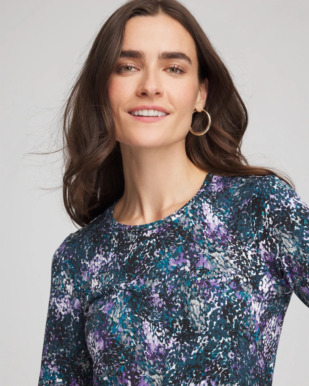 Chico's Collections Zenergy® Soft Brushed Scattered Top