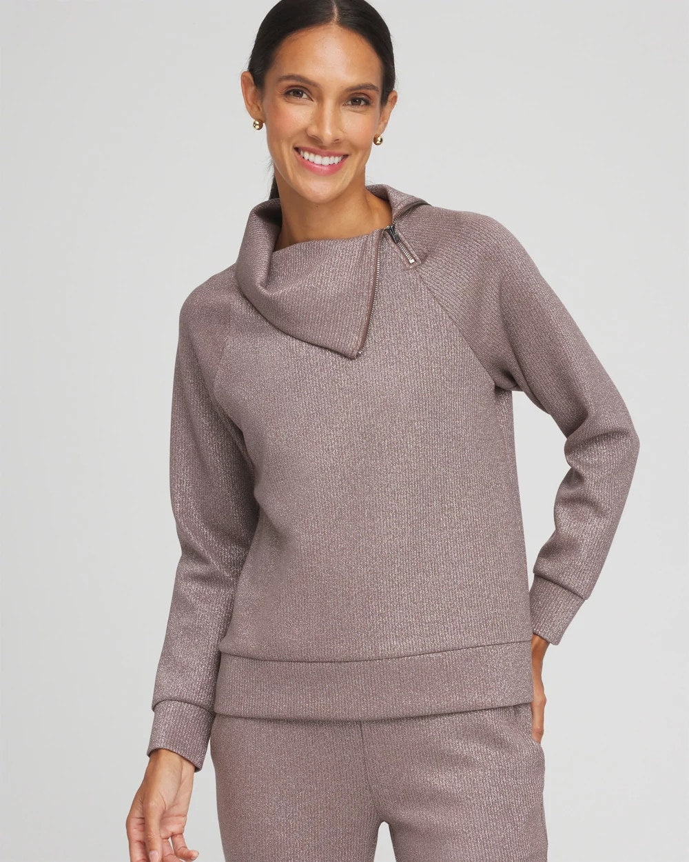 Chico's Collections Zenergy® Sparkle Popover Top