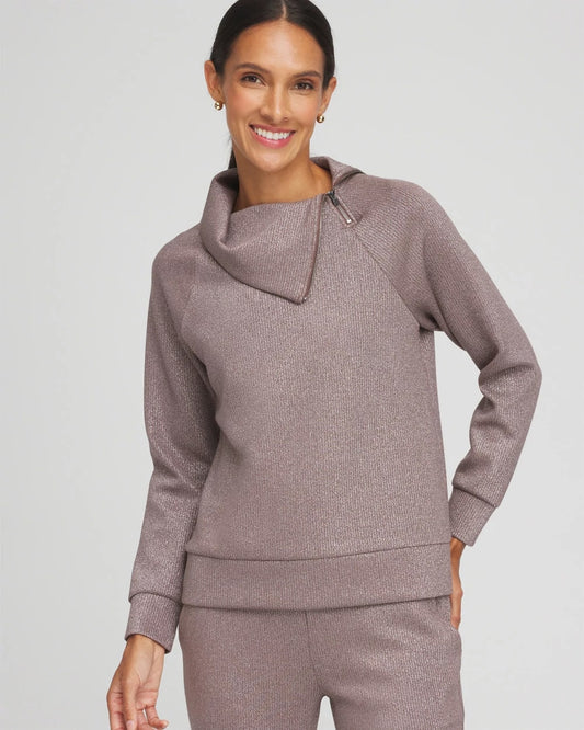 Chico's Collections Zenergy® Sparkle Popover Top