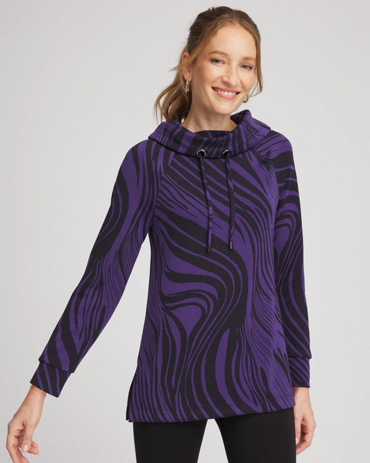 Chico's Collections Zenergy® Soft Zebra Tunic