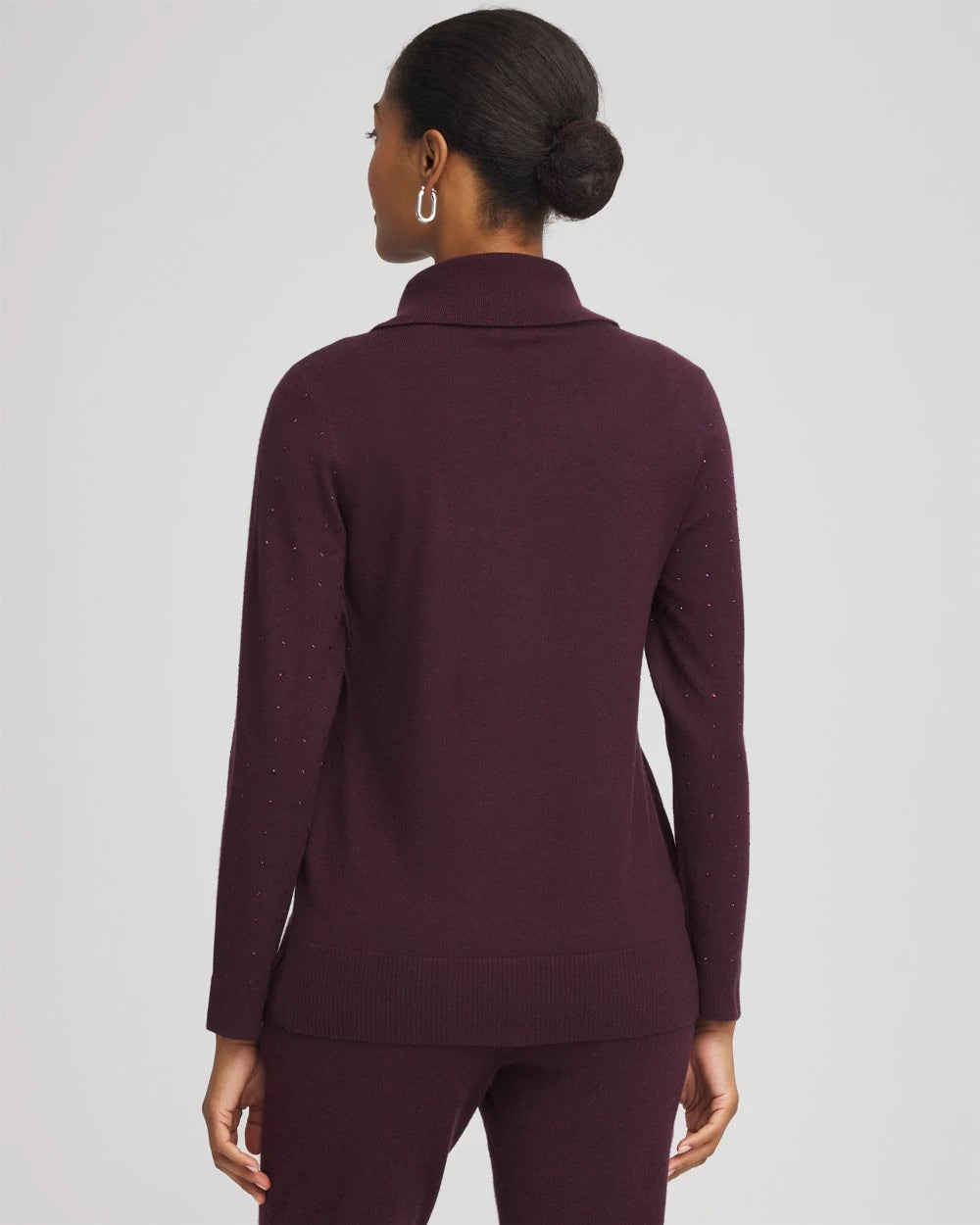 Chico's Collections Zenergy® Luxe Diamante Cowlneck Tunic