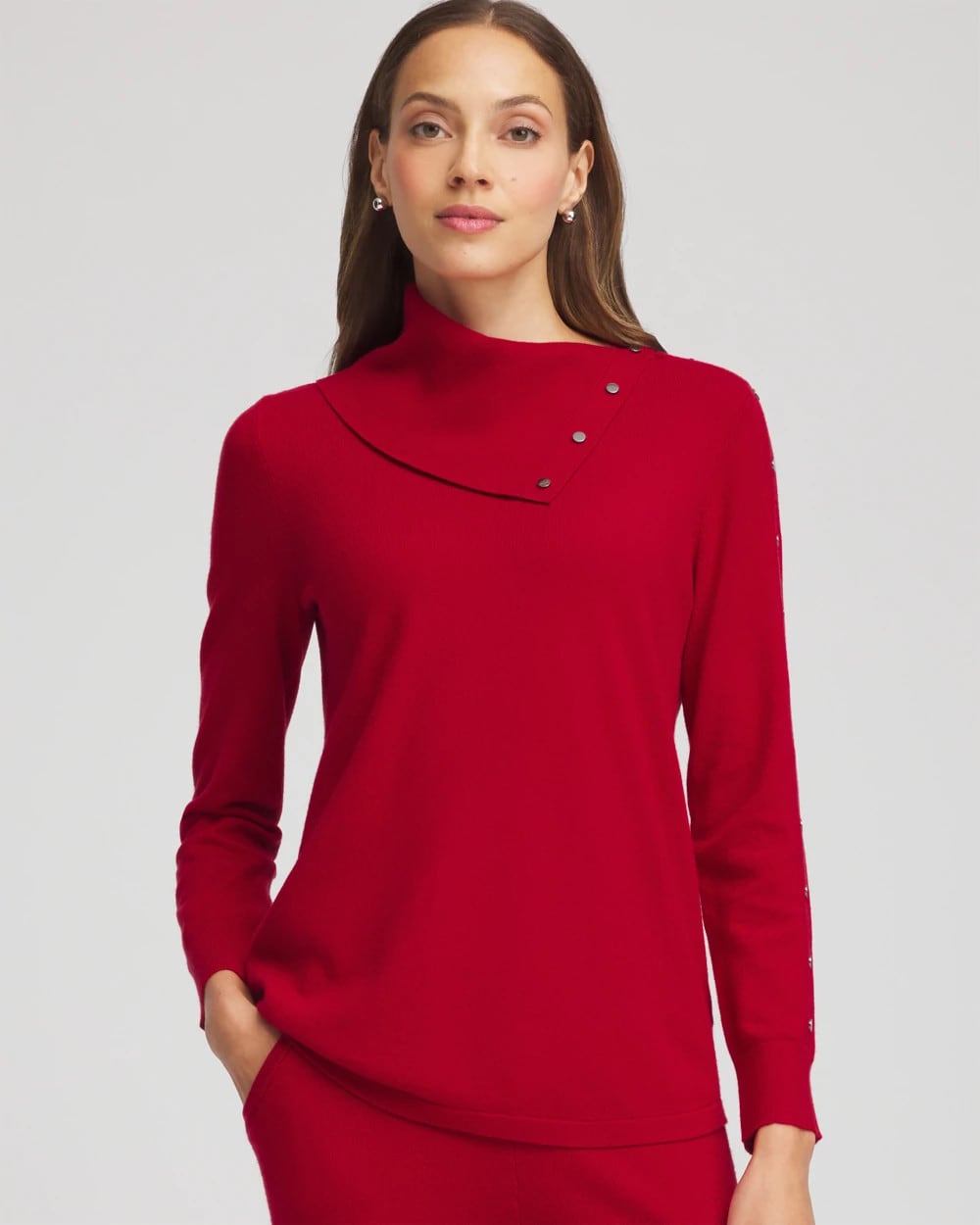 Chico's Collections Zenergy® Luxe Envelope Neck Sweater