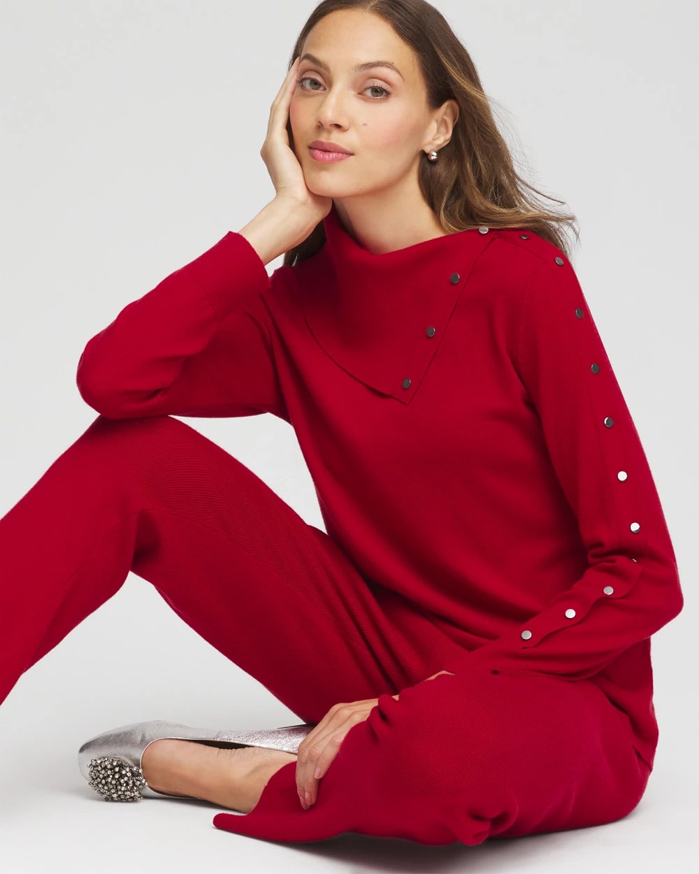 Chico's Collections Zenergy® Luxe Envelope Neck Sweater