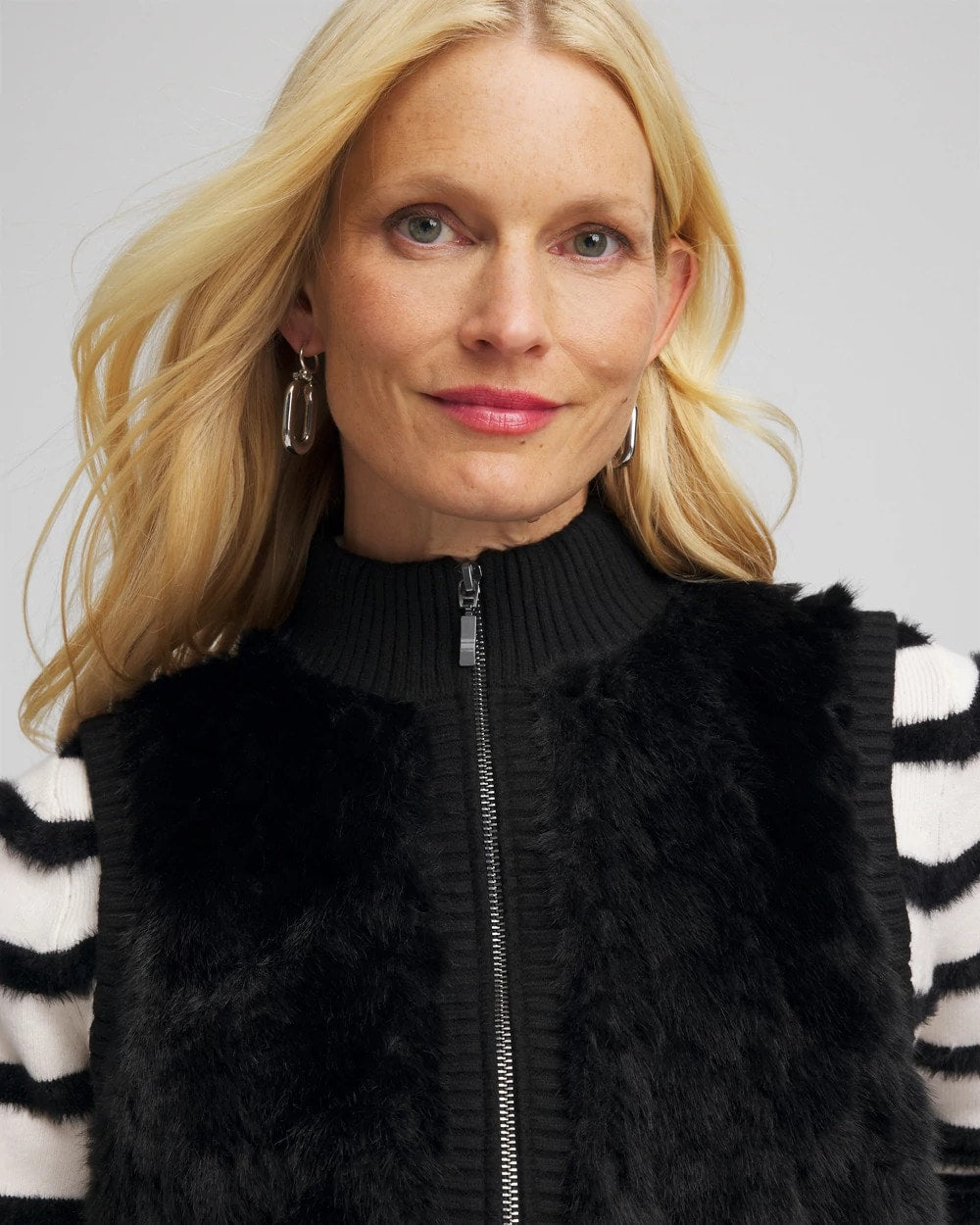 Chico's Collections Zenergy® Luxe Faux Fur Vest