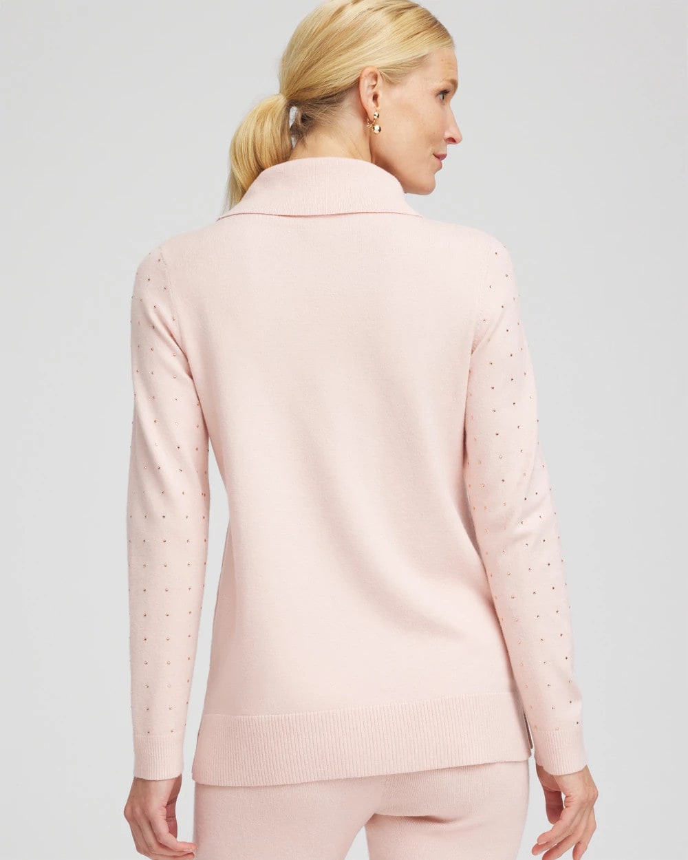 Chico's Collections Zenergy® Luxe Diamante Cowlneck Tunic