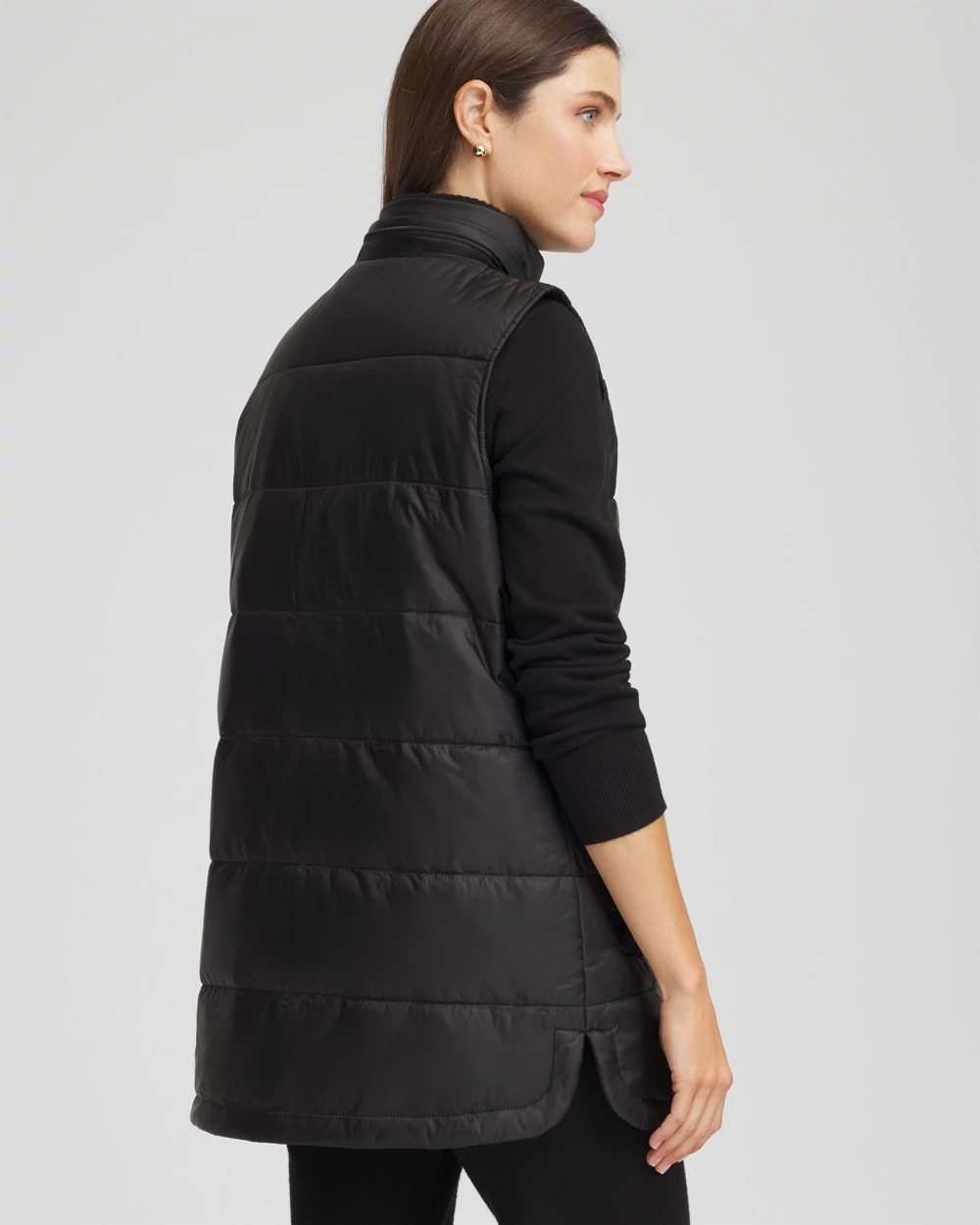 Chico's Collections Zenergy® Quilted Hooded Vest