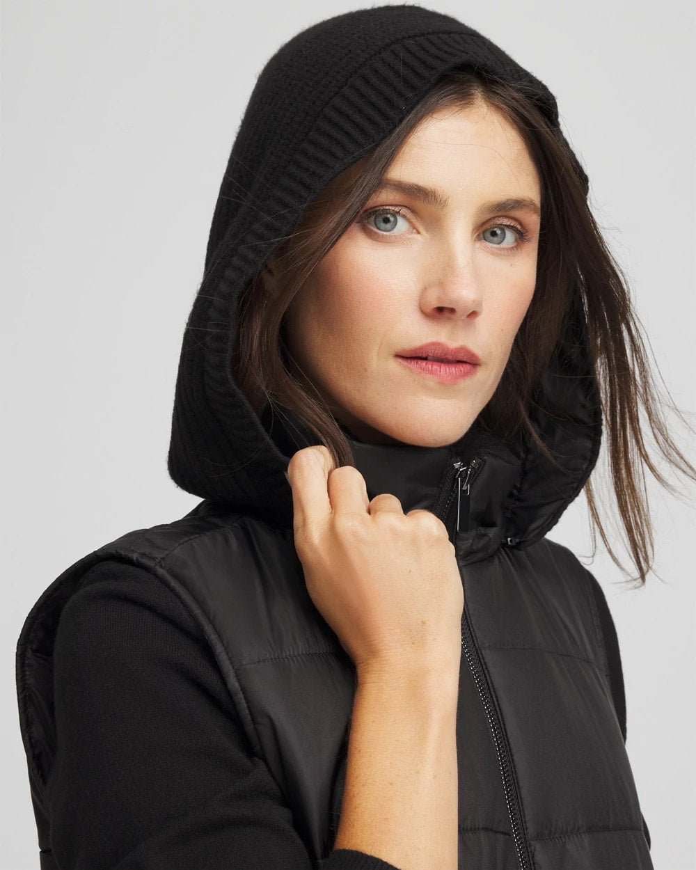 Chico's Collections Zenergy® Quilted Hooded Vest