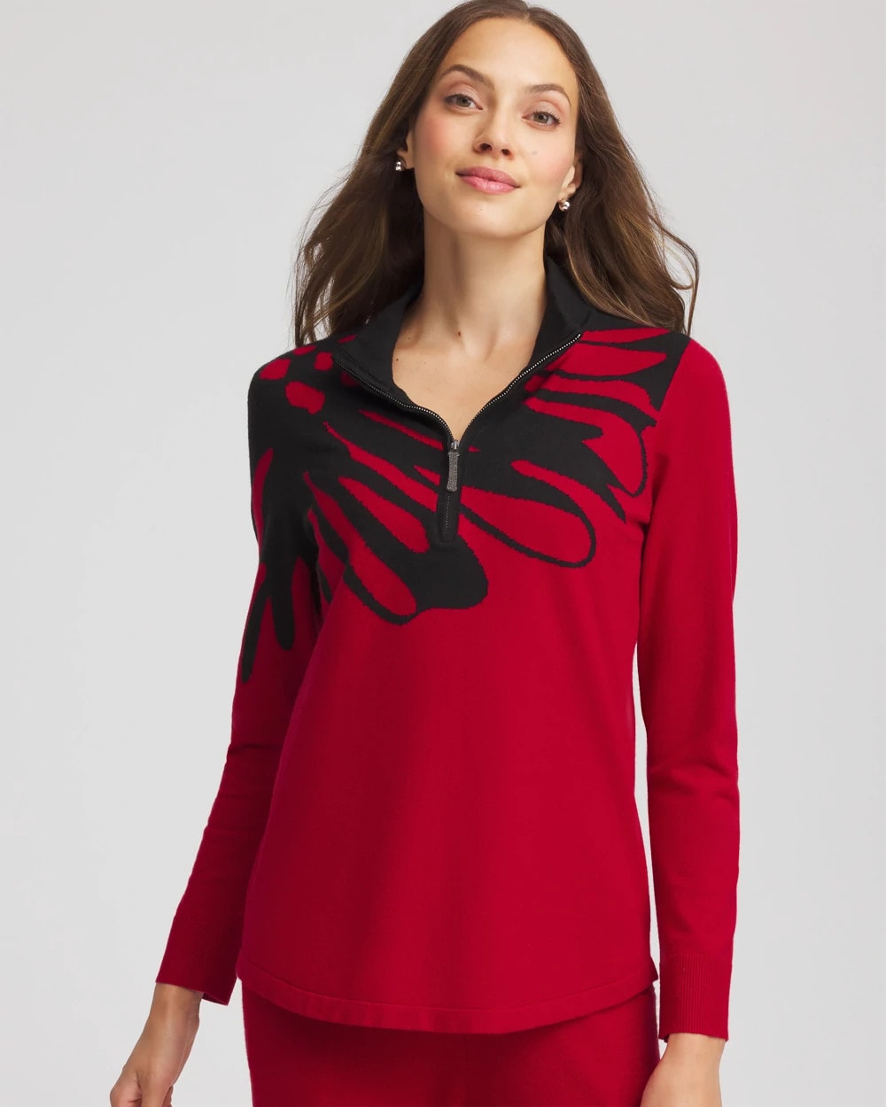 Chico's Collections Zenergy® Luxe Printed Pullover Top
