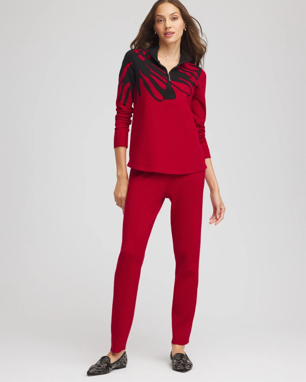 Chico's Collections Zenergy® Luxe Printed Pullover Top