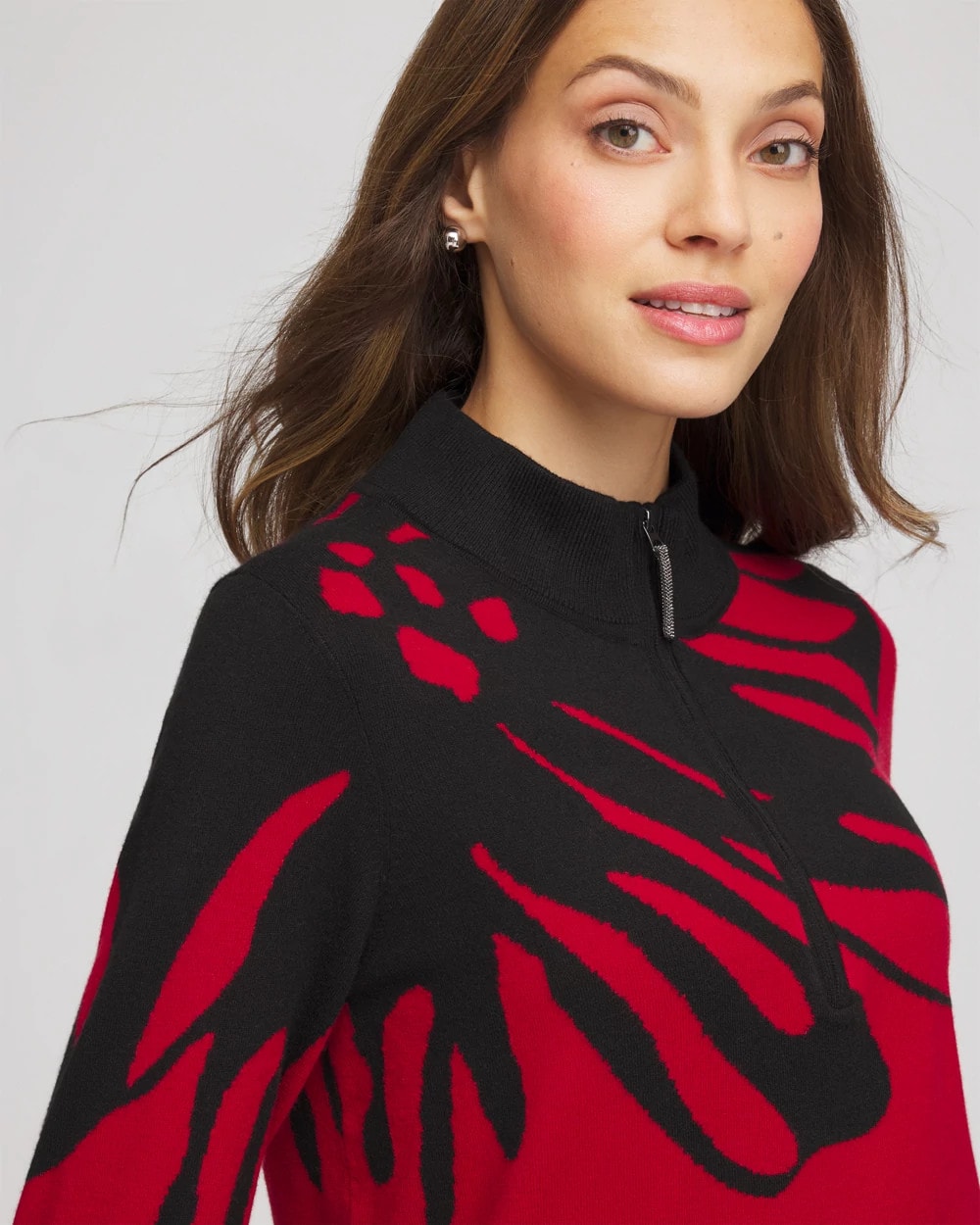 Chico's Collections Zenergy® Luxe Printed Pullover Top