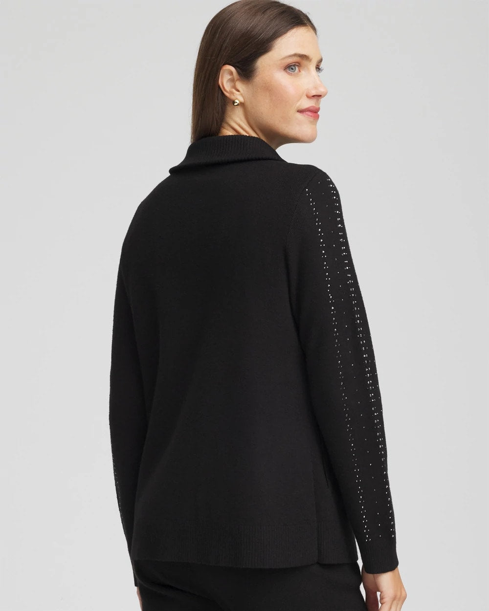 Chico's Collections Zenergy® Luxe Diamante Zip Cardigan