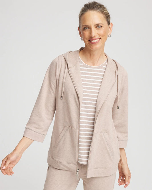 Chico's Collections Zenergy® French Terry Full-Zip Jacket