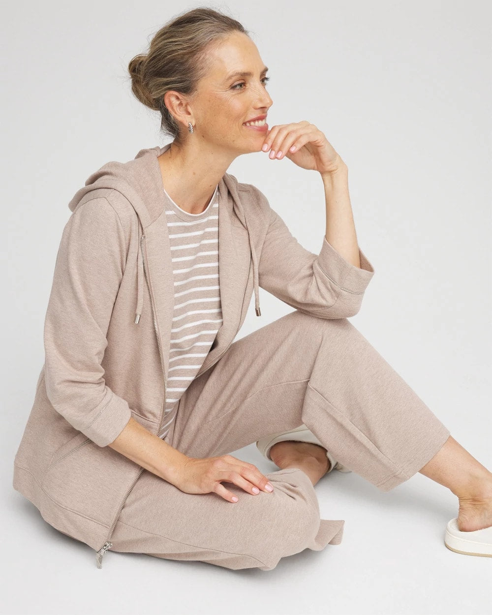Chico's Collections Zenergy® French Terry Full-Zip Jacket