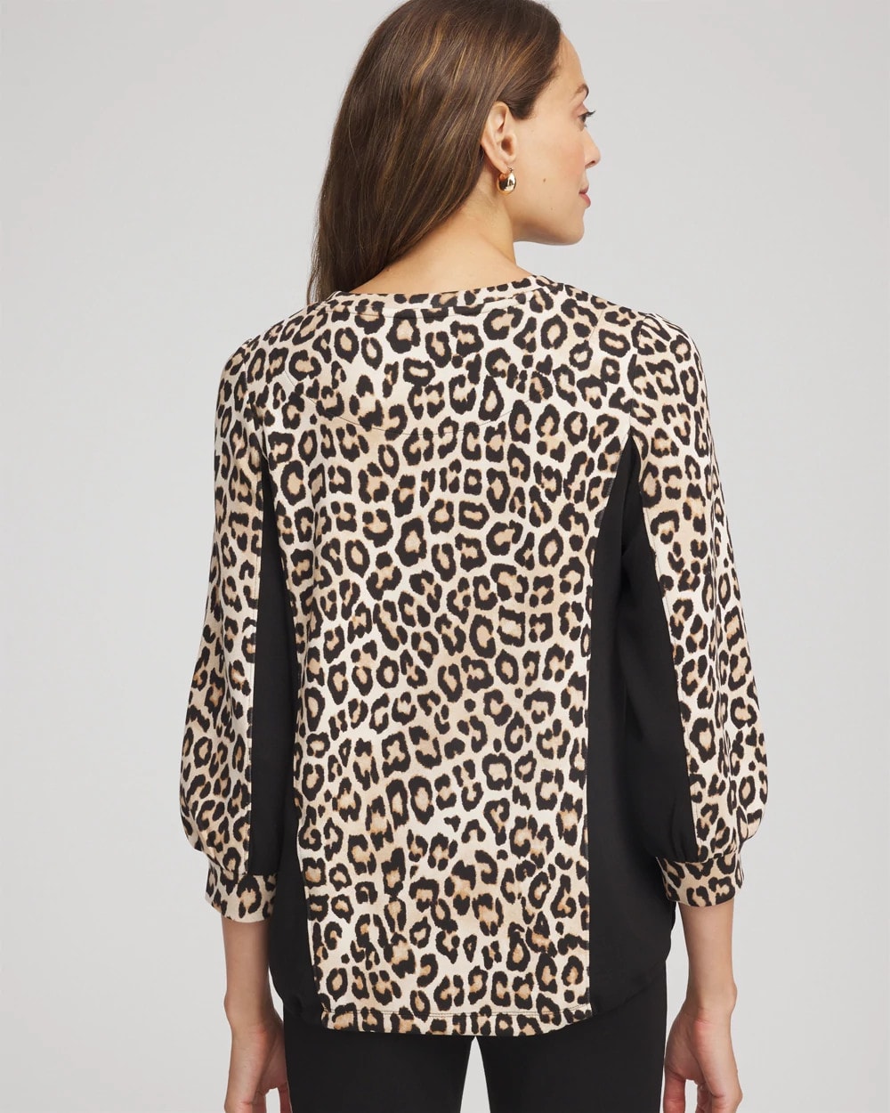 Chico's Collections Zenergy® Animal-Print Bungee Top