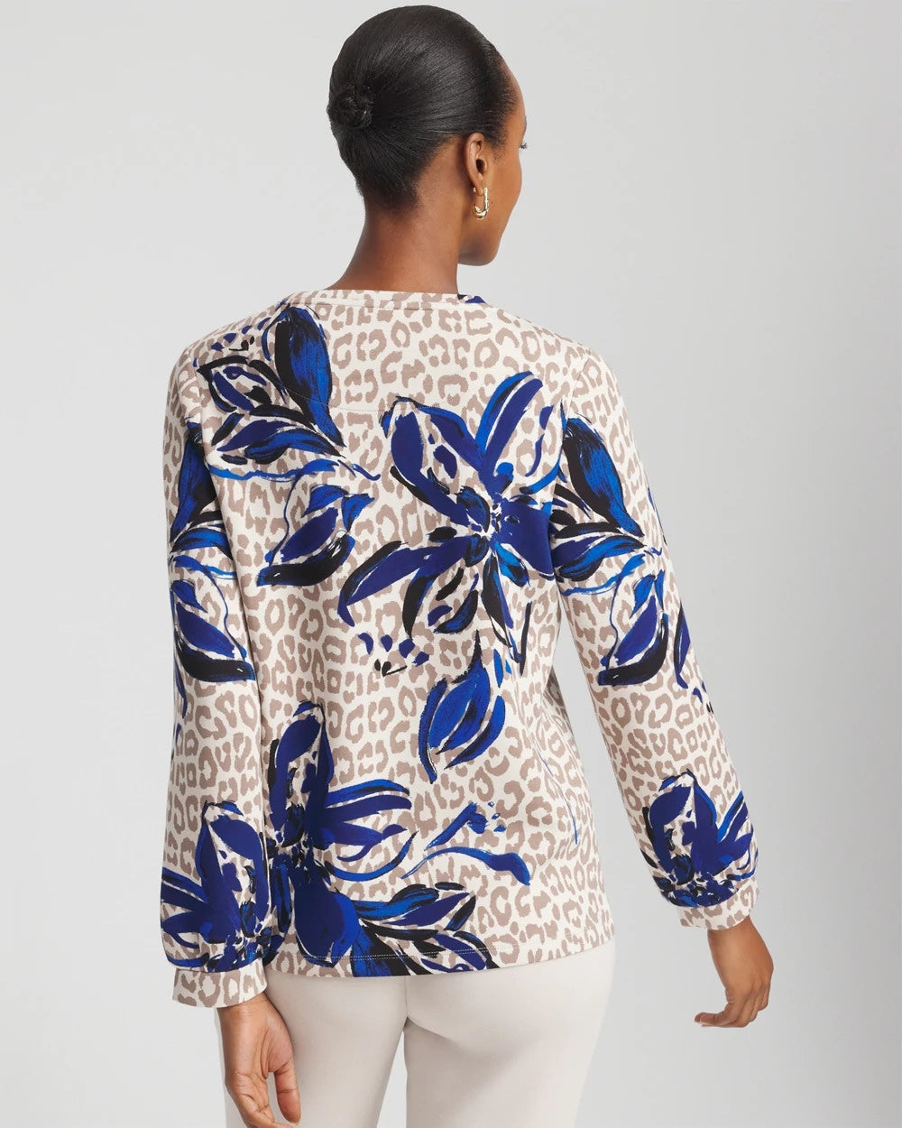 Chico's Collections Zenergy® Soft Animal Print Top