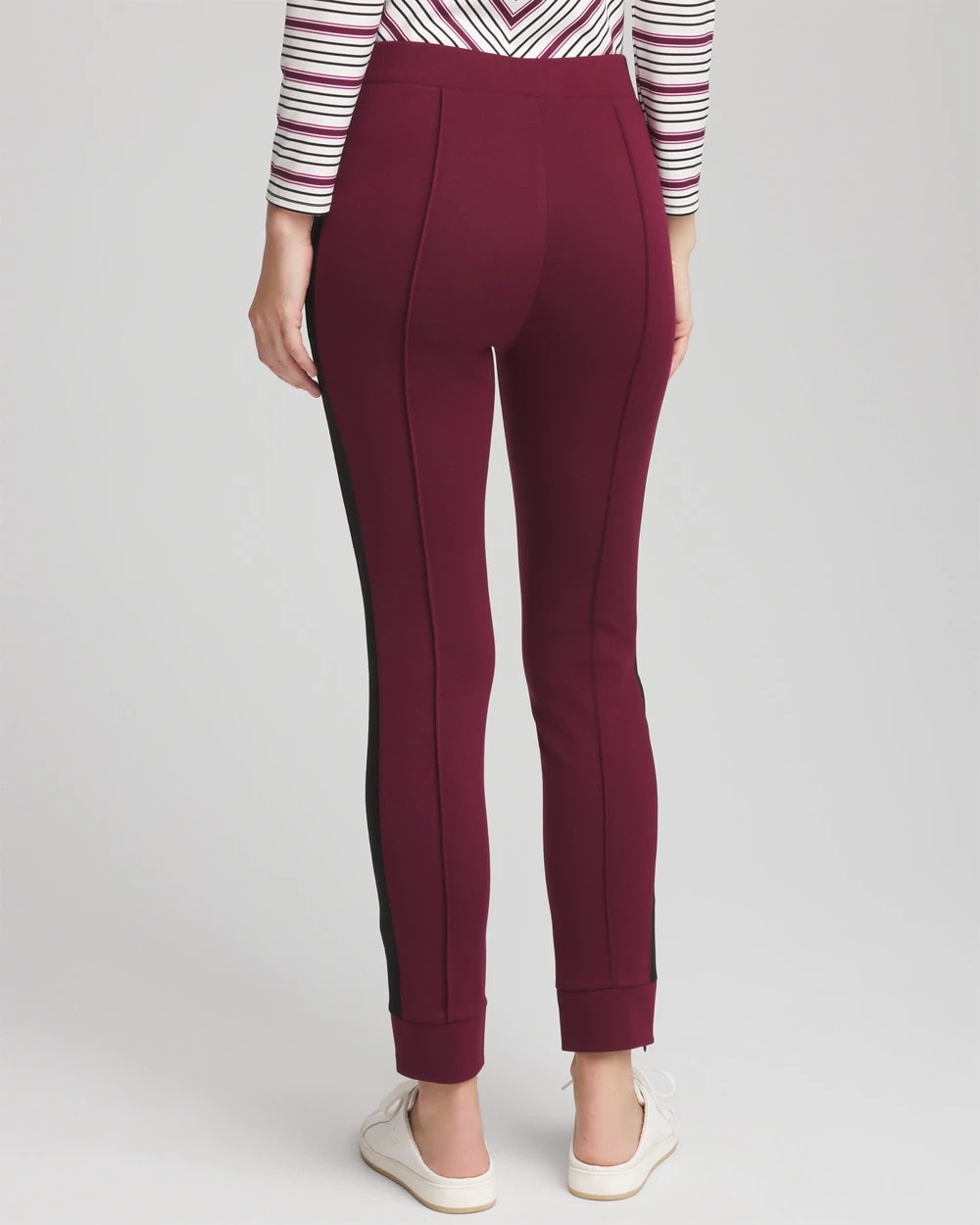 Chico's Collections Zenergy® Double-Knit Contrast Ankle Pants