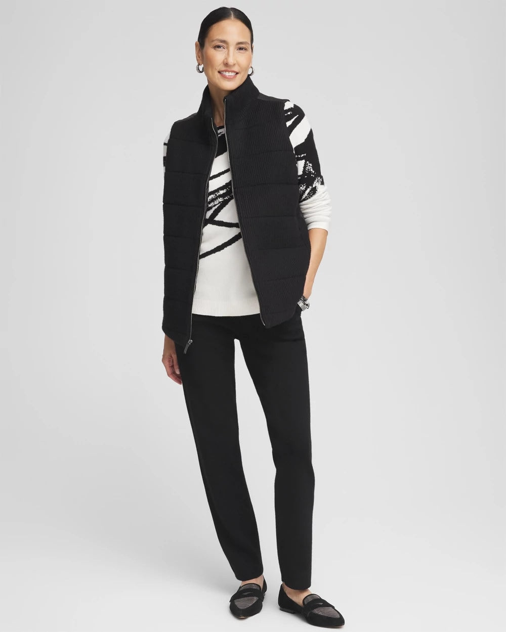Chico's Collections Zenergy® Luxe Jaquard Pullover