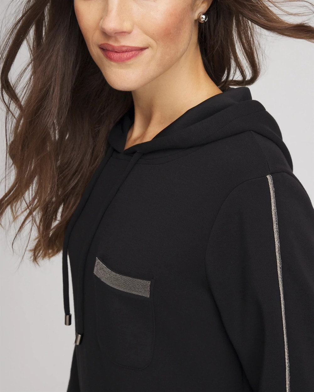 Chico's Collections Zenergy® Caviar Bead Sweatshirt