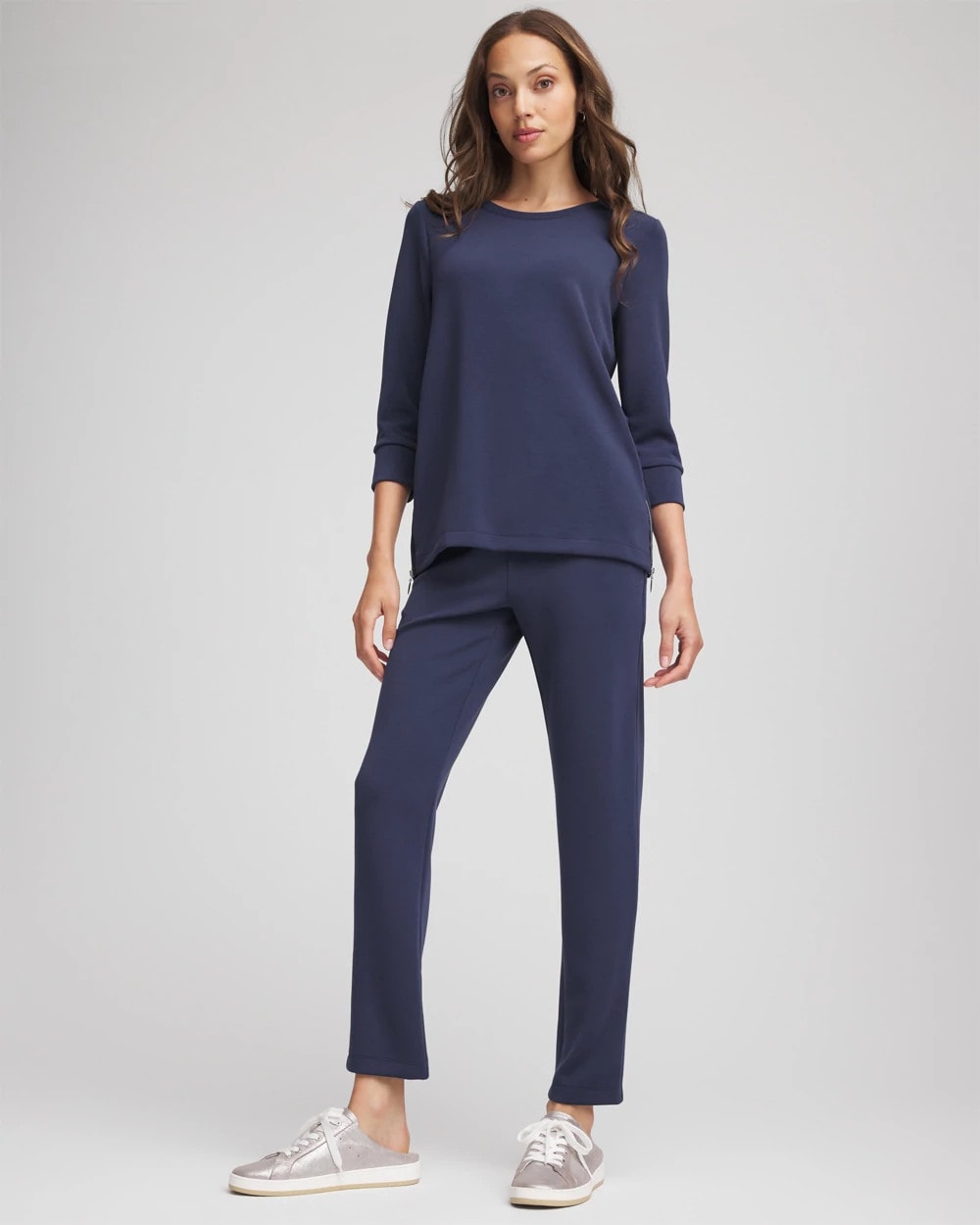 Chico's Collections Zenergy® Satin-Trim Tunic