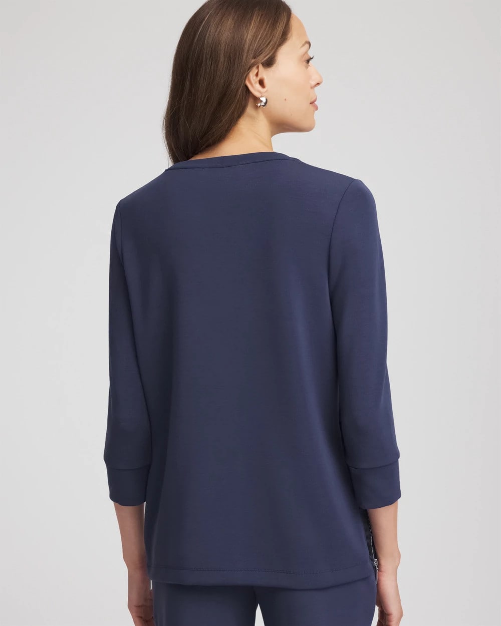 Chico's Collections Zenergy® Satin-Trim Tunic